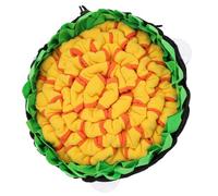 GRIRIW Dog Snuffle Feeding Mat Slow Feeder for Pets Interactive Sniffing with Bite-resistant Fleece and Oxford Cloth Enhances Foraging Skills and Reduces Eating Speed Random Color