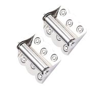GRIRIW Double Action Spring Hinges Heavy Duty Door Hinge Support Stainless Steel 2pcs Smooth for Doors and for Bath and Office Use