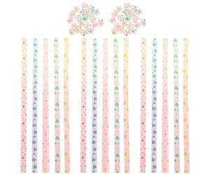 GRIRIW Double-Sided Origami Paper Strips and for Stars 400pcs Assorted Colour Paper Strips for Star Folding Hand-Made Craft for Stress Relief Party Decorations