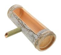 GRIRIW Elegant Bamboo Water Fountain Spout Water Feature for Japanese Garden Pond Indoor/outdoor Decor
