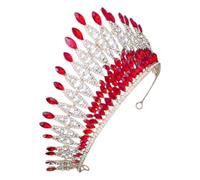 GRIRIW Elegant Crown Hair Accessories for Women Wedding Hair Accessories with Comfortable and Light Zinc Alloy Rhinestone Design for Party and Birthday Events