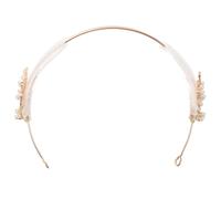 GRIRIW Elegant Plume Hair Accessories for Women Wedding, Featuring White Metal and Plume Material, for Weddings and Cosplay, Offering Sturdy Decoration that Does Not Fade Easily