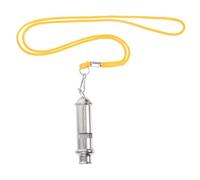 GRIRIW Emergency Survival Whistle Loud Stainless Steel Whistle for Outdoor Camping Hiking Boating Fishing and Rescue Signaling and Sound for Safety and Training