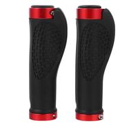 GRIRIW Ergonomic Bike Handle Grips Rubber Red Anti Skid Wear Resistant | Sweat Absorbing Comfort, Secure Hand Feel, Cycling Use, Fits Road Bikes and Mountain Bikes