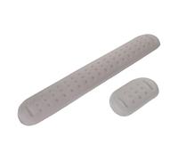 GRIRIW Ergonomic Mouse Wrist Rest and Keyboard Wrist Pad Set with Memory Foam Cushion, Non-Slip Support for Office Table, Designed for People Using Computers Long Time