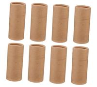 GRIRIW Essential Oil Bottle Containers Kraft Paper Cylinder Tubes 8pcs 100ml with Lid for Wedding Party and Tea Storage