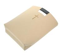 GRIRIW Felt Handbag Bible Tote Simple Design Snap Button Lightweight Easy to Store and Carry Khaki Colour for School and Office Use