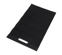 GRIRIW Fish Fillet Mat Pvc Kitchen Mat Non-slip Draining Board Fish Scaling Mat Black Compact