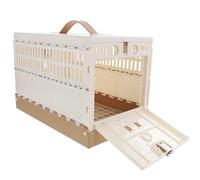 GRIRIW Foldable Pigeon Cage Small Abs Plastic Nest with Secure Three-door Design for Pigeon Domestication and Transport Pet Accessory for Racing and