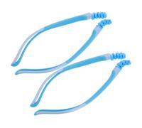 GRIRIW Glasses Arms 2 Pairs: Silicone Eyeglass Legs - Replacement Temple Repair - Anti-Slip for Active Play