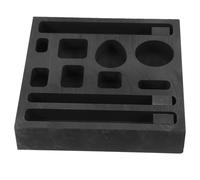 GRIRIW Graphite Ingot Mould Graphite Mold for Beginners Professionals Black Rectangular 11 Holes Versatile Jewelry Tool Easy to Use Jewelry Making