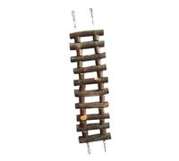 GRIRIW Guinea Pig and Hamster Wooden Climbing Ladder Toy Safe and Small Animal Step Bridge for Birds Mice and Gerbils for Exercise and Enrichment Activities