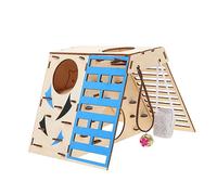GRIRIW Guinea Pig Fitness Toy and Hamster Climbing Ladder Bridge for Small Pets Multi-level Platform and Exercise Features for Rats and Hamsters