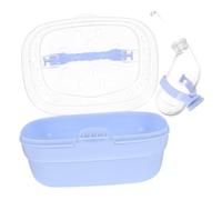 GRIRIW Hamster Carrier Small Cage for Russian Hamster Portable Pet Travel Box Shoulder Strap Lock Outdoor Indoor Pet Cage for Chinchilla