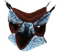 GRIRIW Hamster Hammock Bed for Small Pets Plush Hanging Sleeping Bed Warm Keeping Design for Guinea Pigs Rats and Squirrels Breathable and Wear-resistant Easy to Attach to Cage