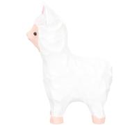 GRIRIW Handcrafted Wooden Alpaca Figurine Rustic Carved Statue Decorative Alpaca Ornament for Home Office Bookshelf Farmhouse and Desktop Display Small Lightweight Animal Sculpture