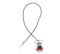 GRIRIW Hearing Aid Anti-Lost Lanyard with Firm Clip for Adults Seniors Metal Protection Rope Easy Open Lock Adorable Car Design Convenient and Washable Cord Holder