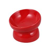 GRIRIW High Feet Dog Bowl Stand Large Ceramic Pet Bowl Slanted Mouth Feeder Pet Ceramic