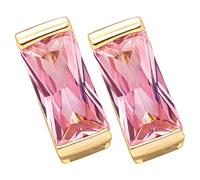 GRIRIW Hip Hop Teeth Grill Single Tooth Jewelry Large Zircon Copper Mouth Cap 2pcs Set Eye-Catching Style for Rapper Props Convenient Fit