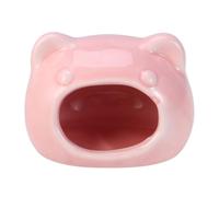 GRIRIW House Bed Ceramic for Shape Cat Hamster Head Comfortable with Safe Hamster Nest Random Color and Rats and Small Hedgehogs, for Clean Places and Small Animal Habitats