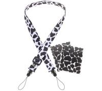 GRIRIW Instant Camera Accessories Set Including Black Polyester Neck Strap and Decorative Stickers for Instant Mini Cameras Lightweight and Comfortable for Travel