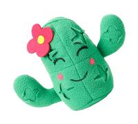 GRIRIW Interactive Chewing Molar Toy for Dogs Squeaky Slow Feeder Snuffle Training Cactus Pineapple Design Pet Puzzle for Mental and Boredom Relief