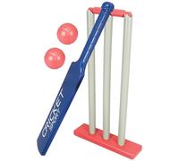 GRIRIW Interactive Cricket Bat Set with Stumps and Base, Creative Sports Game for and Parents, Indoor Outdoor Fun Cricket Kit for Family Play