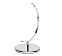 GRIRIW Interactive Globe Base for 25cm Globe Replacement Plastic Stand | Easy Installation, Classroom Learning Support, Compatible with Globe Brands, Silver Minimalist Style
