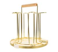 GRIRIW Iron Cup Stand Drying Rack with Coating Practical Household Mug Holder for Kitchen and Restaurant Organization Lightweight Cup Bracket for Clean Neat Storage and Quick Drying
