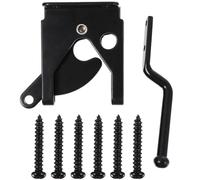 GRIRIW Iron Gravity Lever Gate Latch for Wood and Metal Doors, Self Locking Bolt with Fastener, High Security Design to Prevent Predators, Suitable for Garden and Outdoor Side Doors