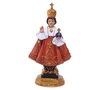 GRIRIW Jesus Ornaments Infant of Prague Figurine Ornament Desktop Decor Baby Jesus Figurine Craft for Kids Infant of Prague Prayer Tabletop Decor Kids Dinner Table Resin Child Model Small