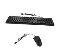 GRIRIW Keyboard Mouse Combo Full English Keyboard for Office and Home Use USB Wired Computer Supply
