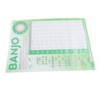 GRIRIW Large Banjo Chord Chart Banjo Book on Coated Paper Easy to Store for Practice and Music Theory