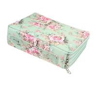 GRIRIW Large Capacity PU Crocodile Pattern Pencil Case with Slots Multi-Compartment Stationery Holder for Drawing Pencils Erasers and Sharpeners Portable and Pen Storage Bag for Students