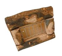 GRIRIW Large Capacity Wooden Rabbit Hay Feeder Rack for Guinea Pigs and Chinchillas Pet Cage Mounted Hay Holder with Smooth Surfaces for Clean Organized Feeding and Reduced Waste