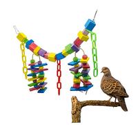 GRIRIW Large Parrot Toys for Chewing and Climbing Safe Natural Bird Toys for Anxiety Relief and Physical Health for Large Parrots and Birds