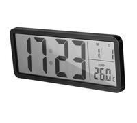 GRIRIW LED Digital Wall Clock with Date and Temperature Wall Mounted Electric Clock for Living and Office Bright Clear Display with Automatic Update and Elegant Design