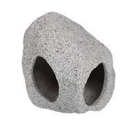 GRIRIW Light Grey Aquarium Fish Tank Hideout Cave Decorative Fish Shelter Ornament for Minnows Lightweight Aquarium Adornment for Home and Office Furnishing