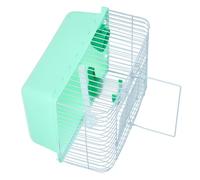 GRIRIW Lightweight Birdcage Stand for Cockatiel Parakeet Conure with Food Water Accessories for Travel Random Color
