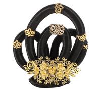 GRIRIW Lightweight Comfortable Elegant Ancient Chinese Aesthetics, Integrated Structure Hair Bun Extensions Made of Fiber and Metal for Women for Weddings and Cosplay