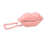 GRIRIW Lip Shaped Corded Phone Home Phone Decor Vintage Style Tabletop Telephone