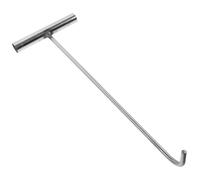 GRIRIW Manhole Lifting Keys: Stainless Steel T Key for Drain Grate and Roll, 15.13" Long Ergonomic Handle, Heavy Duty Manhole Cover Lifter, Easy to Use