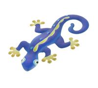 GRIRIW Metal Gecko Wall Decor Blue Iron Art Sculpture Realistic Lifelike Hanging Pendant for Garden Bedroom Living Porch Office Halloween Decoration Inspirational Holidays and