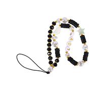 GRIRIW Mobile Phone Lanyard with Star Moon Beads Durable Lost Wrist Strap for Everyday Use Stylish Beaded Phone Chain for School Office Travel and Outdoor Activities