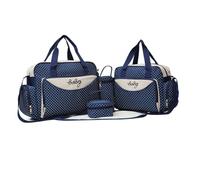 GRIRIW Multi-function Large Capacity Mommy Tote Bag 5pcs Set Lightweight Chic Cloth Shoulder Handbag for Work and Travel