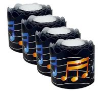 GRIRIW Musical Notes Bulletin Board 4 Rolls Party Decor Border Strips 33Ft X 2.95In Paper Material Non-Adhesive Flexible Installation for Office and Classroom