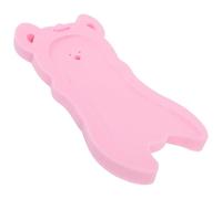 GRIRIW Newborn Sponge Mat Bath Sponge Pad Non-slip Cartoon Bear Shape Soft Shower Cushion with Supple Texture for Bathing Comfort
