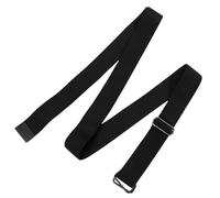 GRIRIW Non-elastic Yoga Stretch Strap for Pilates and Meditation Black Resistance Band for Flexibility Stability and Muscle Relaxation Suitable for Beginners and Advanced Practitioners