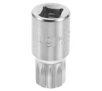 GRIRIW Oil Pan Drain Plug Removal Tool Oil Drain Plug Socket Alloy Square Drive Socket and Repair Silver for DIY Enthusiasts and Mechanics
