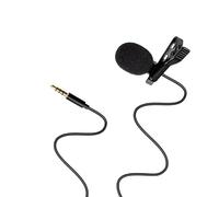 GRIRIW Omnidirectional Clip-on Mini Lavalier Microphone 3.5mm for Mobile Phone and Cameras Portable Recording Mic for Webcast and Outdoor Lectures with Plastic and Metal Material
